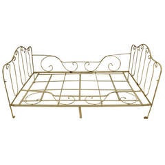 Antique 19th Century French iron  Bed