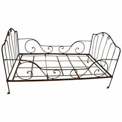 19th Century French Iron Bed