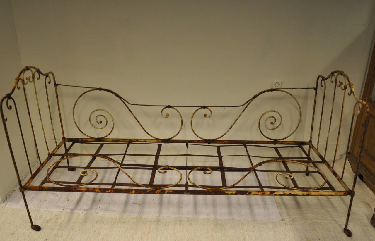 19th Century French Iron Bed For Sale 4