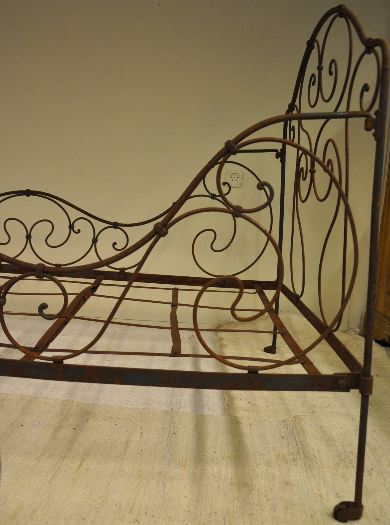 19th Century French Iron Bed For Sale 1