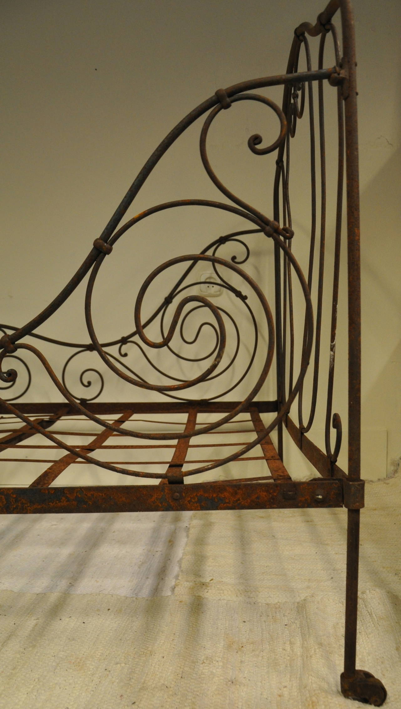 19th Century French Iron Bed For Sale 2