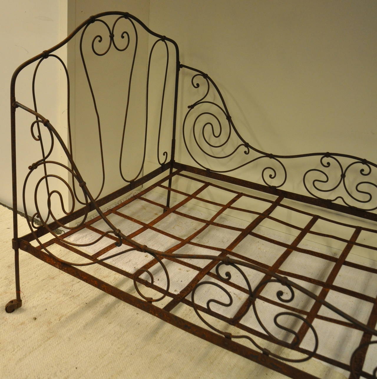 19th Century French Iron Bed For Sale 3