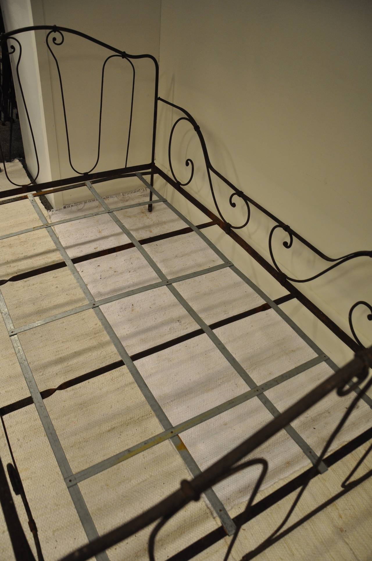 19th Century French Iron Bed For Sale 4