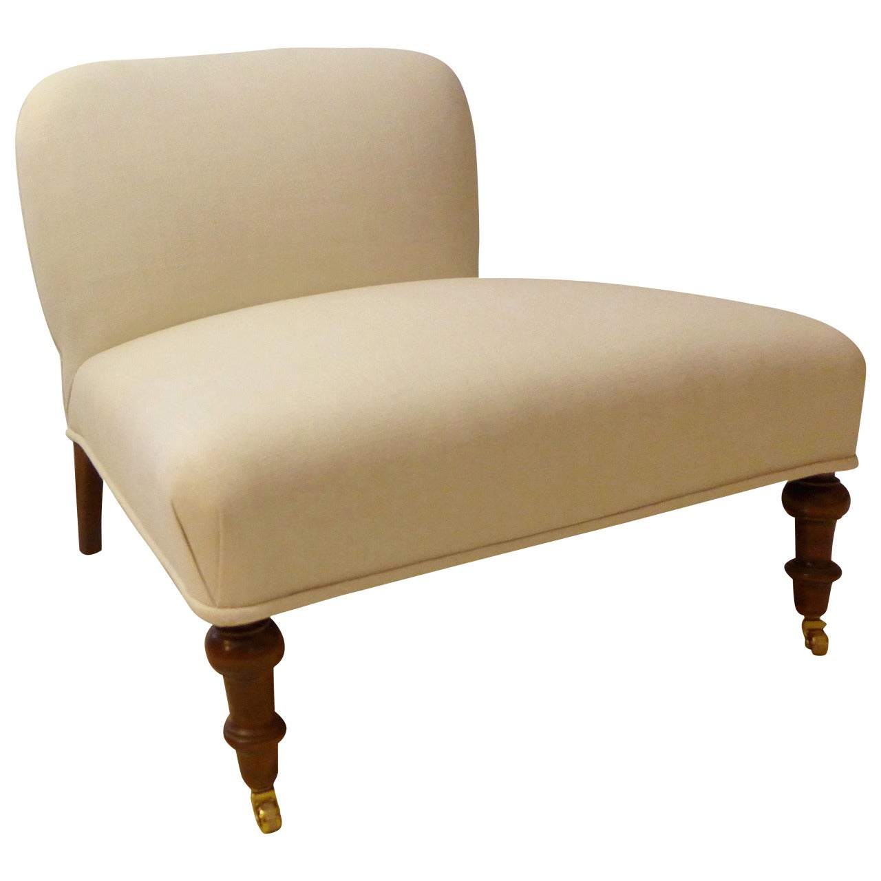 French Slipper Chair in the Napoleon III Style