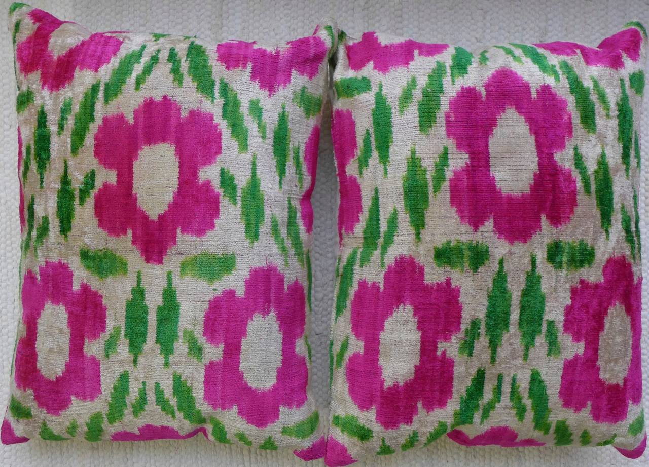 A pair of  Turkish Silk Velvet Pillow Covers