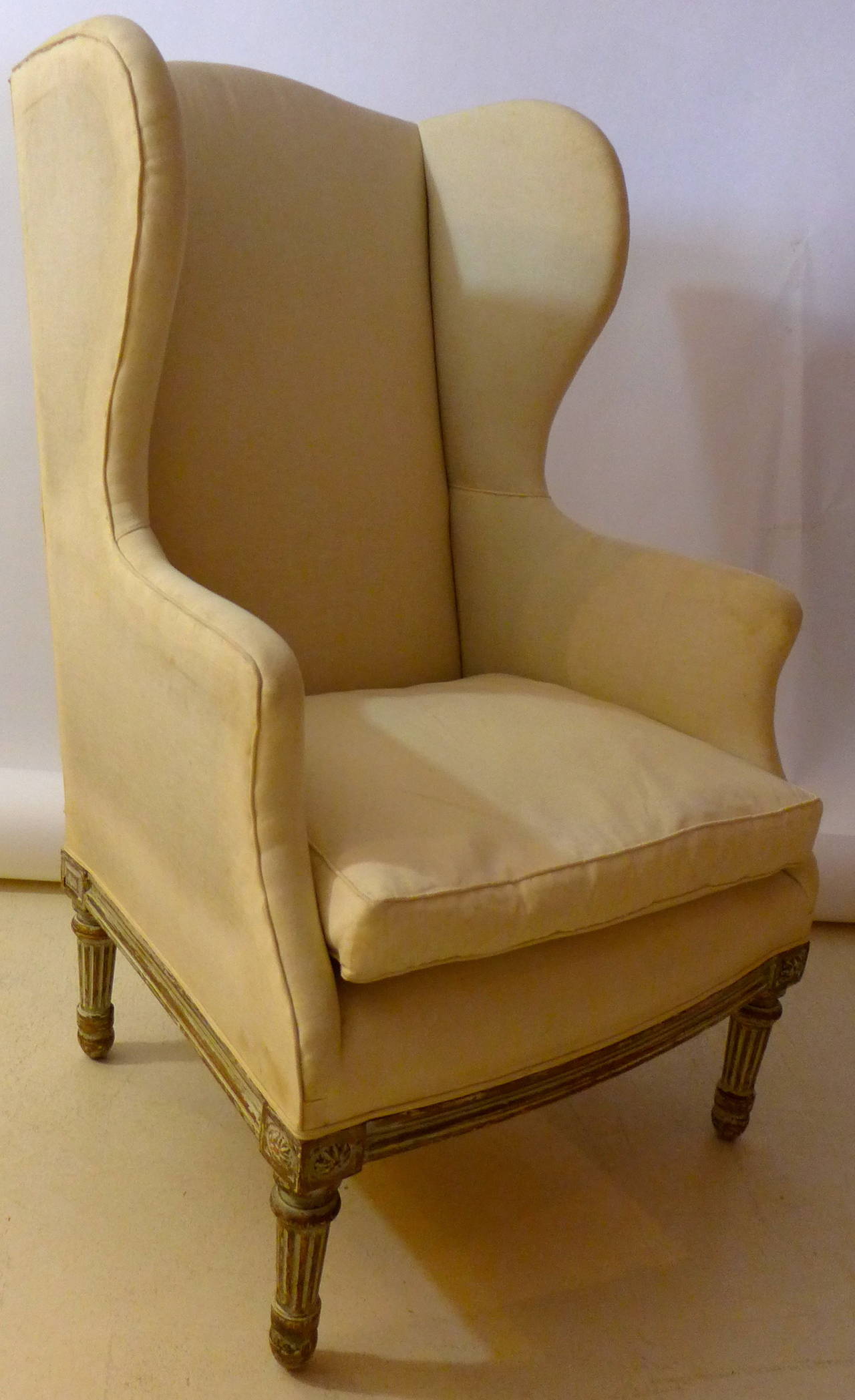 19th Century, French Wing Armchair For Sale 1