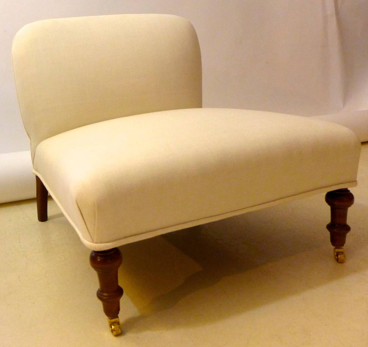 Turned French Slipper Chair in the Napoleon III Style