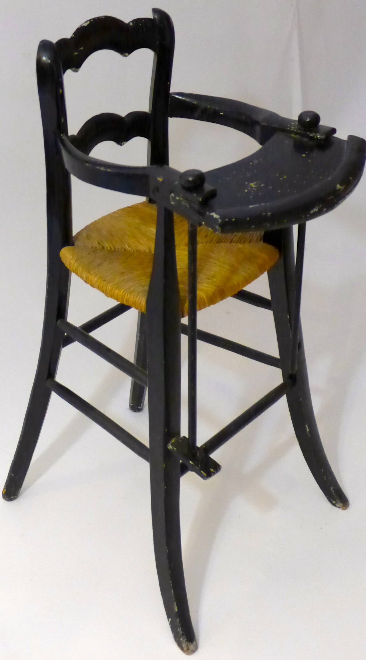 Wood 19th Century Dutch High Chair For Sale