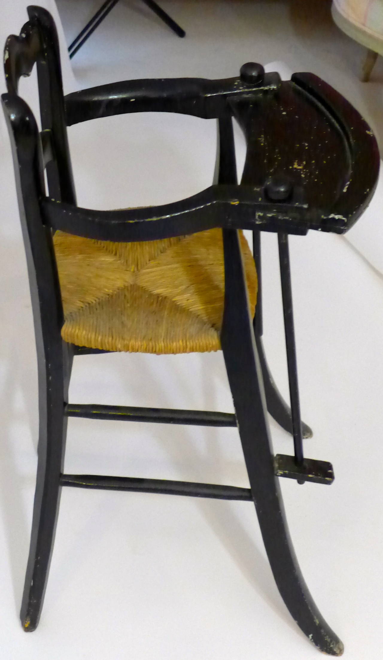 Carved 19th Century Dutch High Chair For Sale