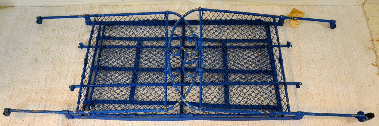 French Wrought Iron Baby Crib with Sky For Sale 5