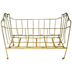 19th Century French Wrought Iron Baby Bed