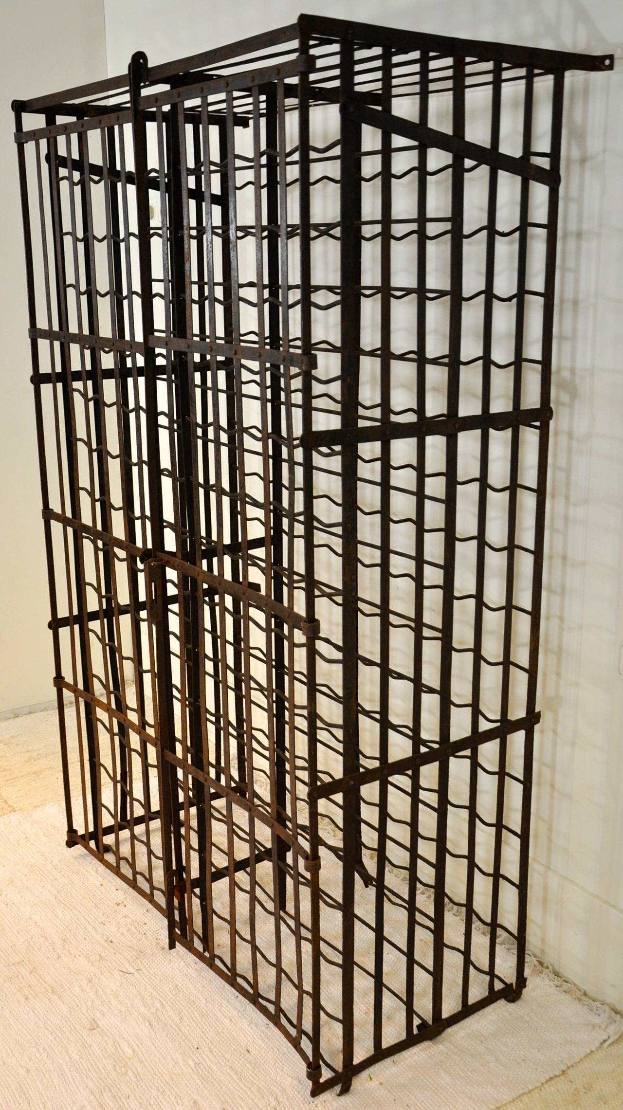 Industrial Antique French Wine Cage