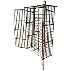 Antique French Wine Cage