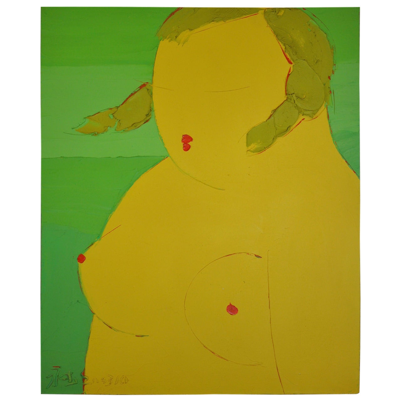 Pang Yongjie, "Fat Woman Number 2, " Painting For Sale