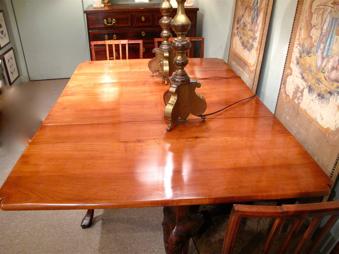 George II Period Drop Leaf Dining Table, 18th Century For Sale 3