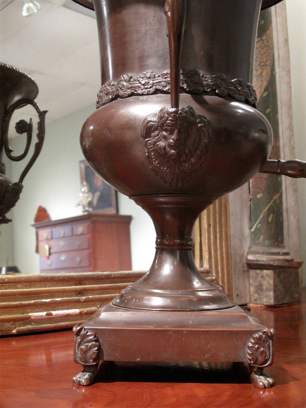 English Regency Copper Hot Water Urn, Early 19th Century For Sale 4