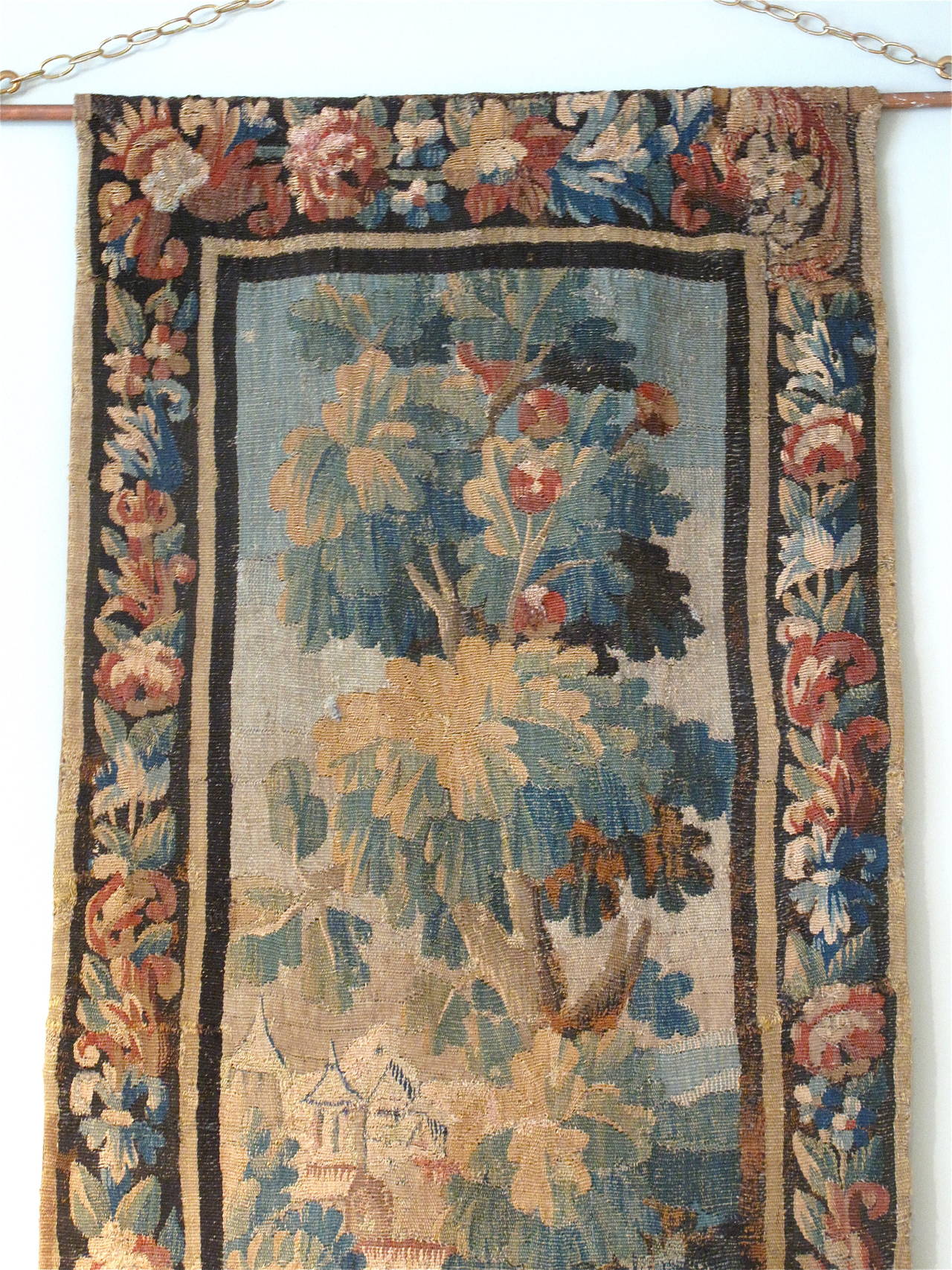 Belgian Flemish 18th Century Verdure Tapestry For Sale