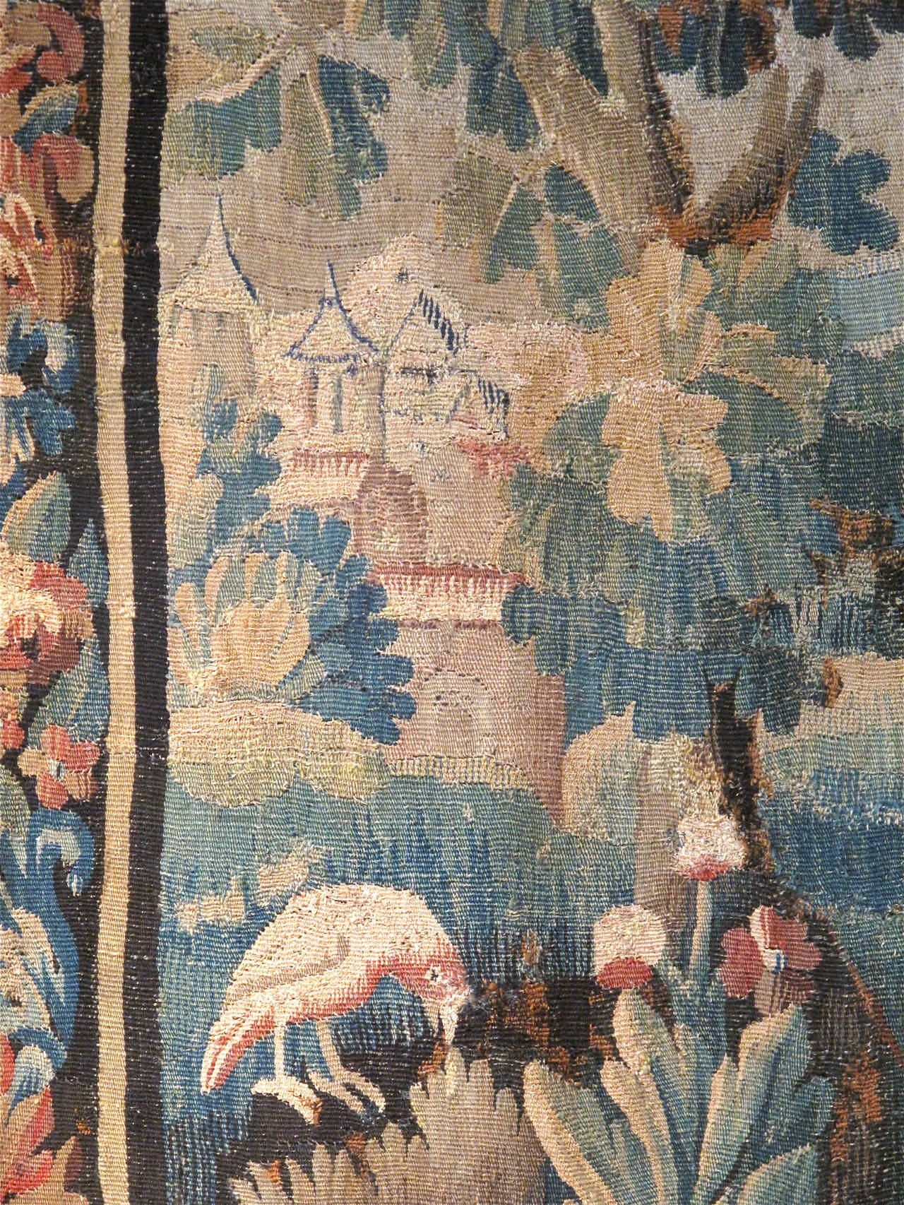 18th Century and Earlier Flemish 18th Century Verdure Tapestry For Sale