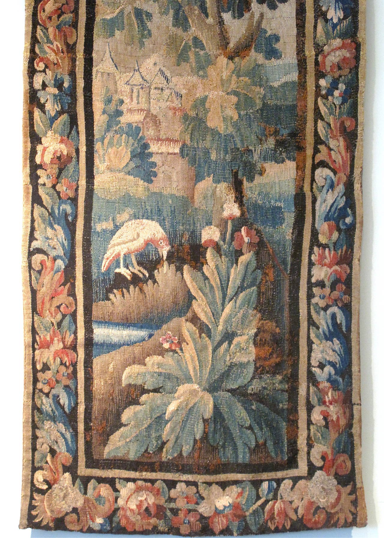 Silk Flemish 18th Century Verdure Tapestry For Sale