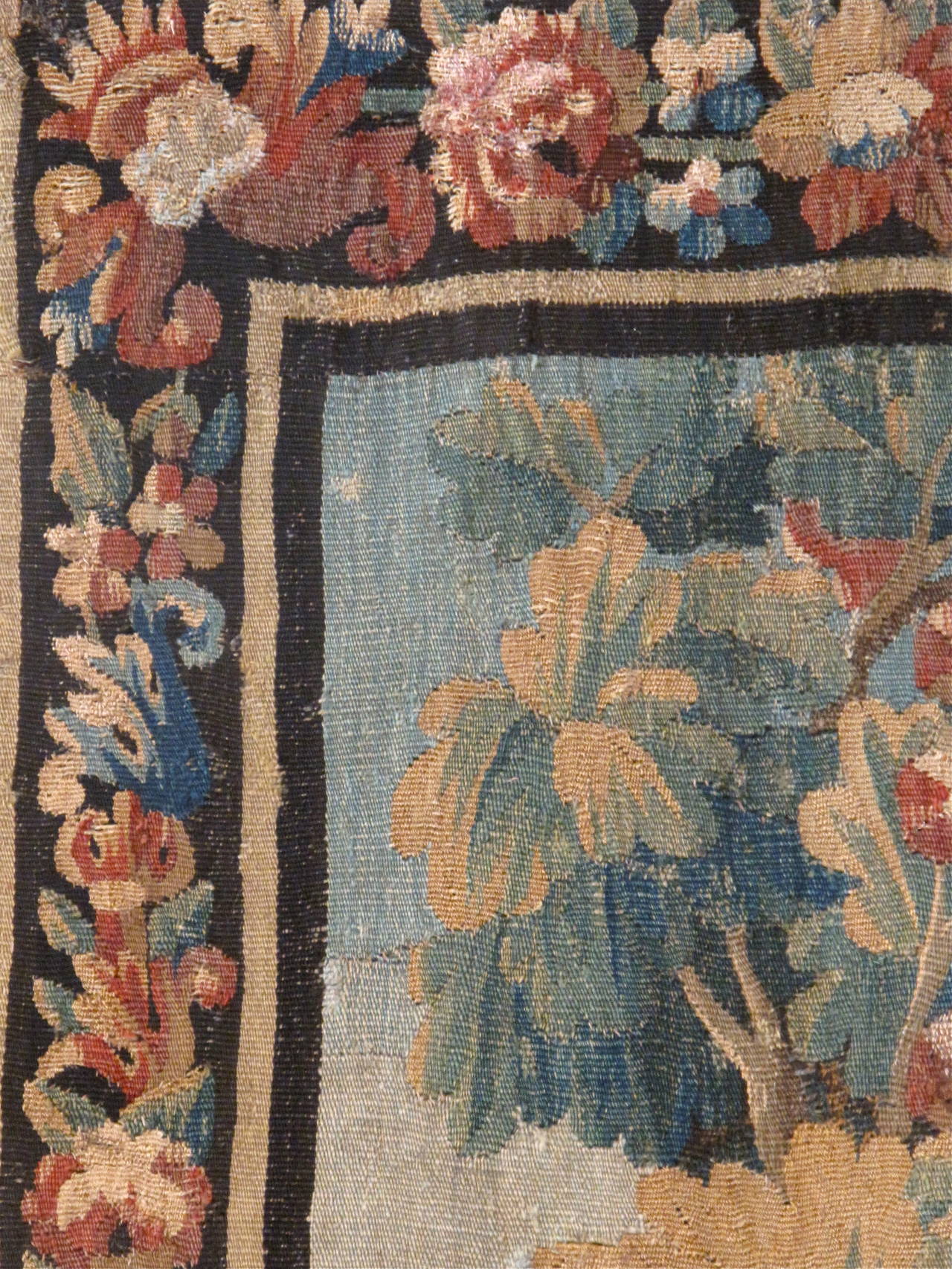Flemish 18th Century Verdure Tapestry For Sale 2