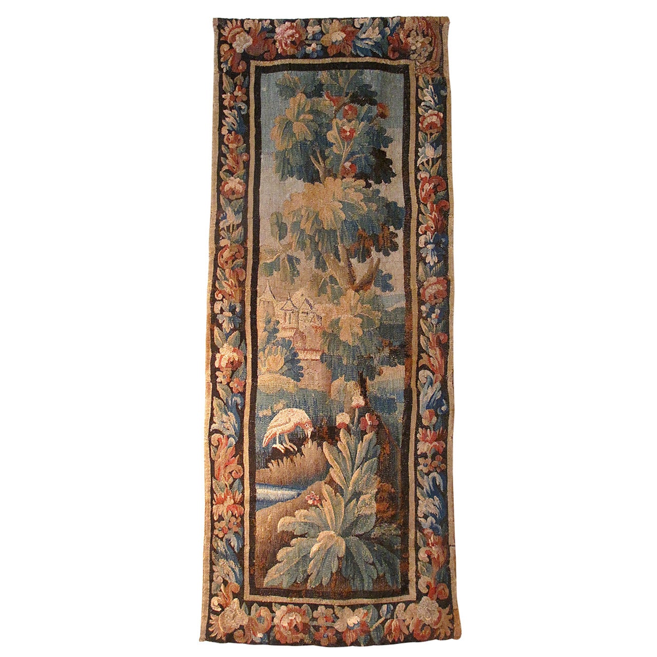 Flemish 18th Century Verdure Tapestry For Sale