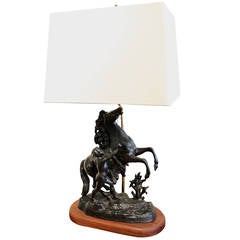 Antique Cheval de Marly Lamp