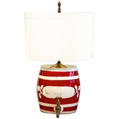 Used English Spirit Barrel Lamp