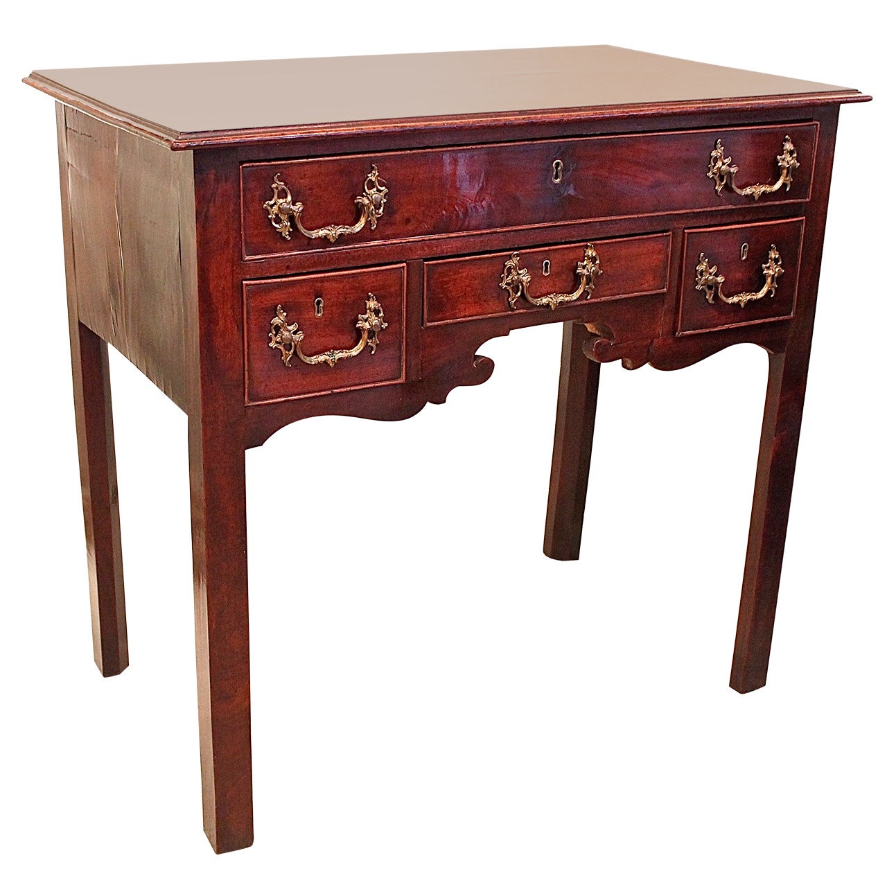 George III Mahogany Lowboy For Sale