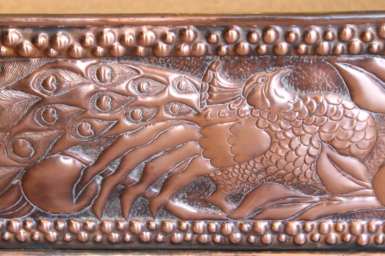 English Arts and Crafts Copper Fender For Sale 3