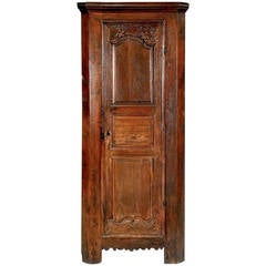 Antique French Provincial Louis XV Corner Cupboard