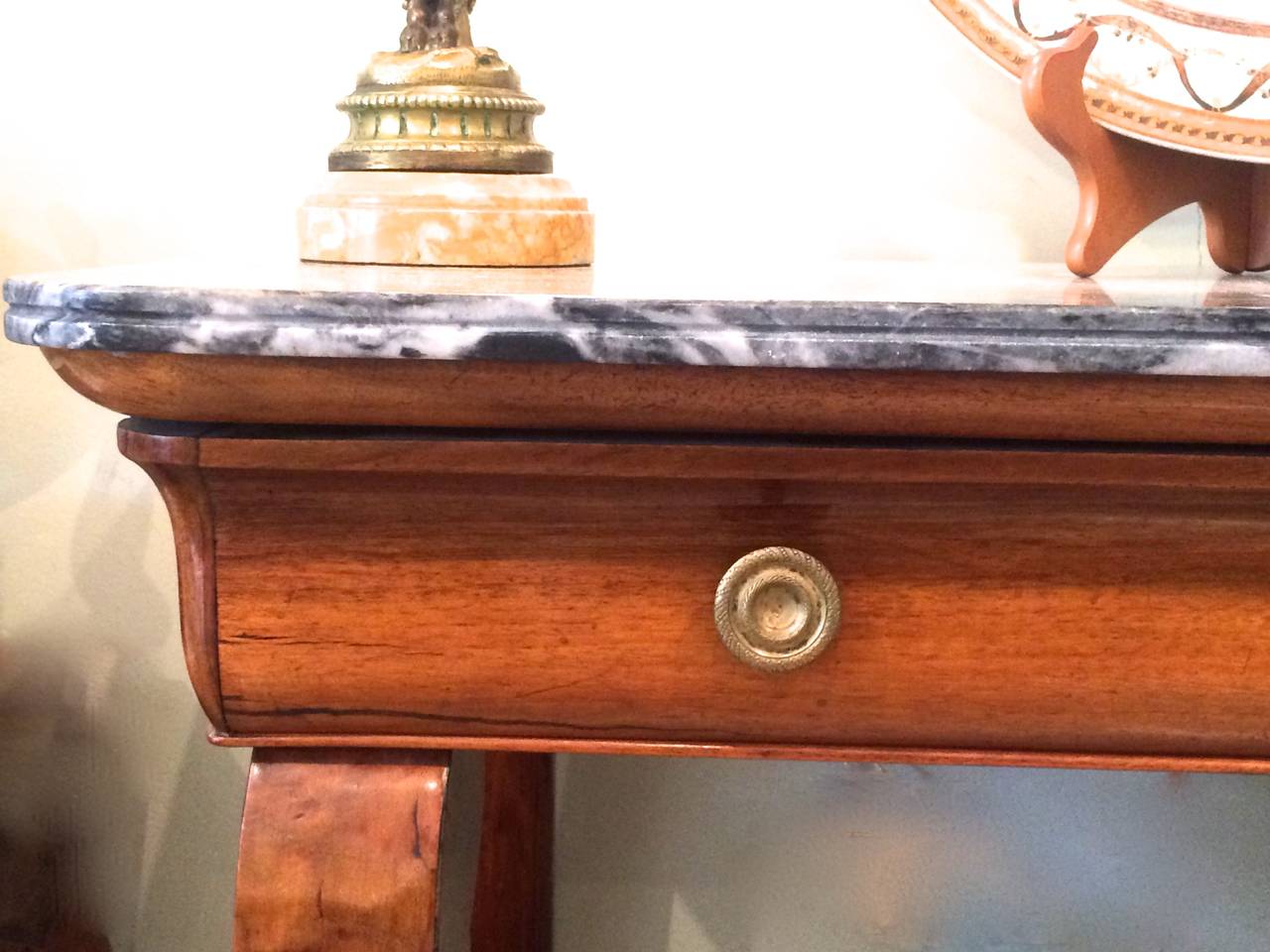 French Restauration Period Marble-Topped Console Table 2