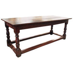 English Refectory Table, 17th Century