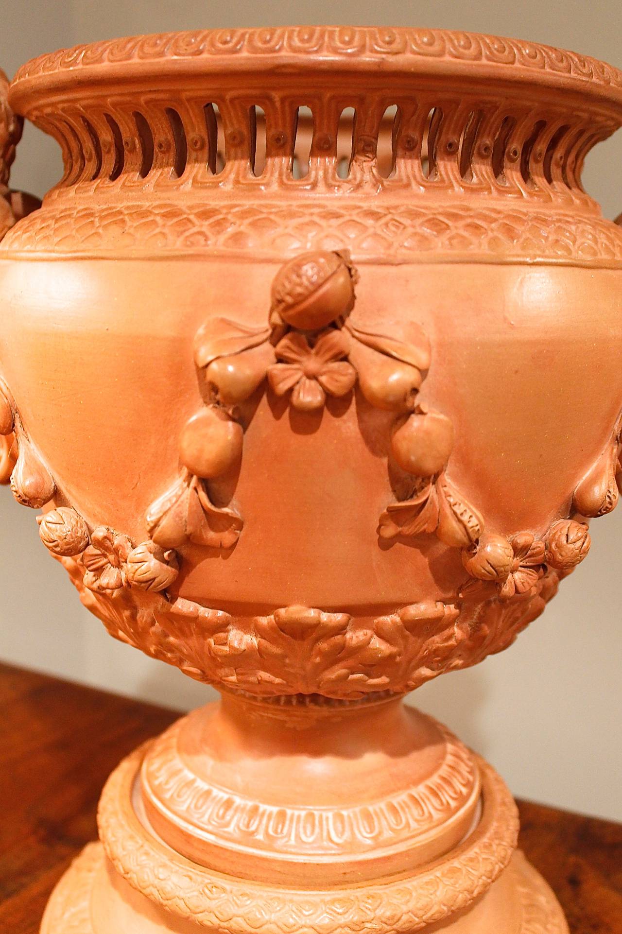 French Restauration Style Terracotta Cachepot