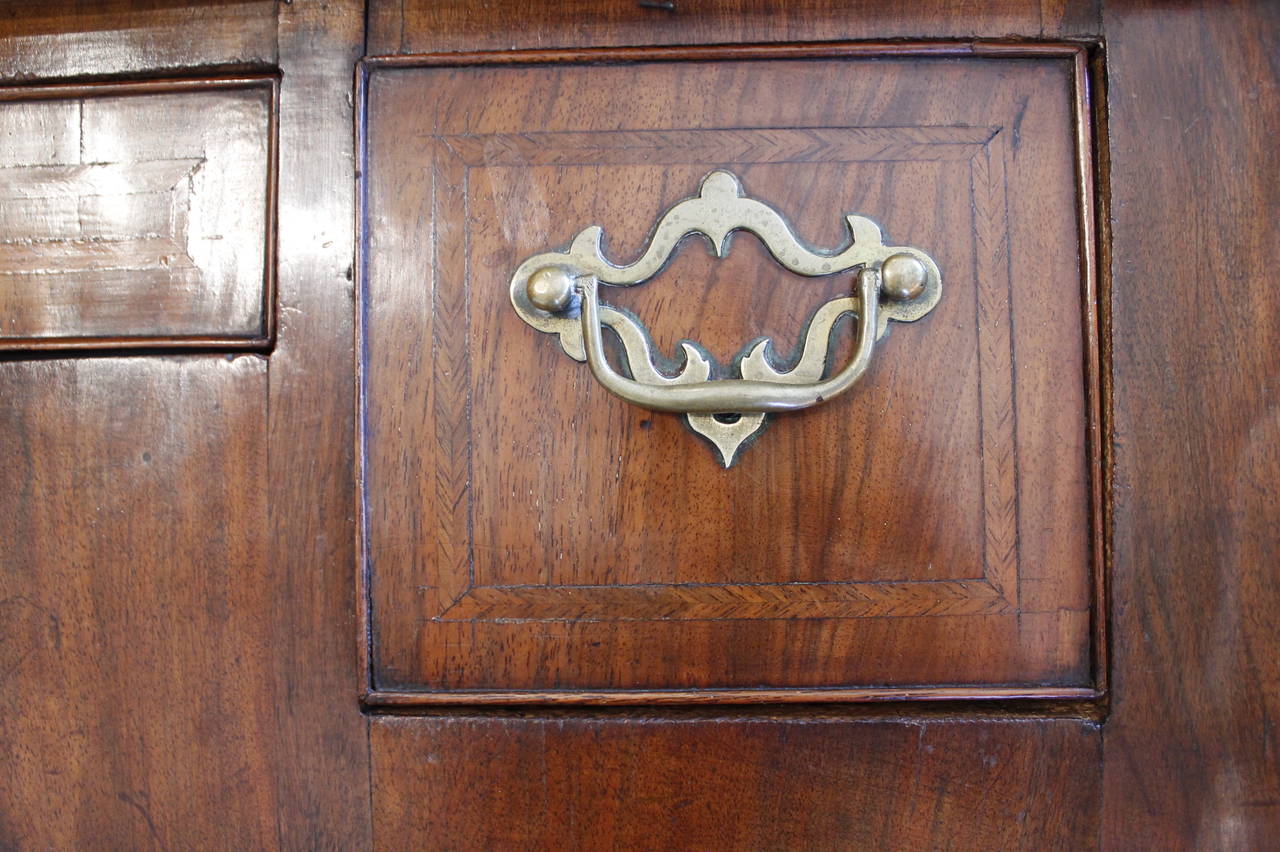 George II Walnut Lowboy with Shell Carved Knees at 1stDibs
