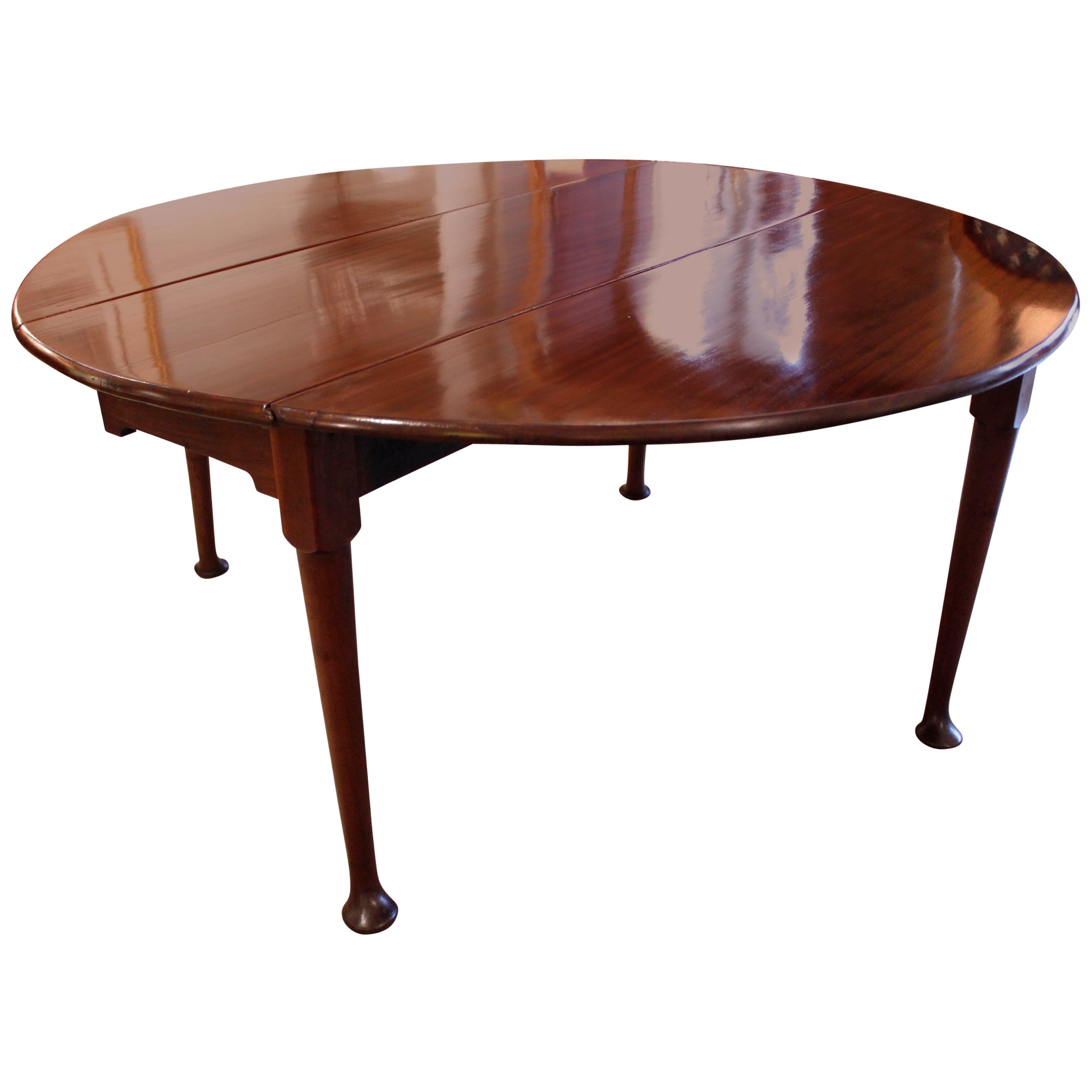 George II Mahogany Round Dining Table, 18th Century For Sale