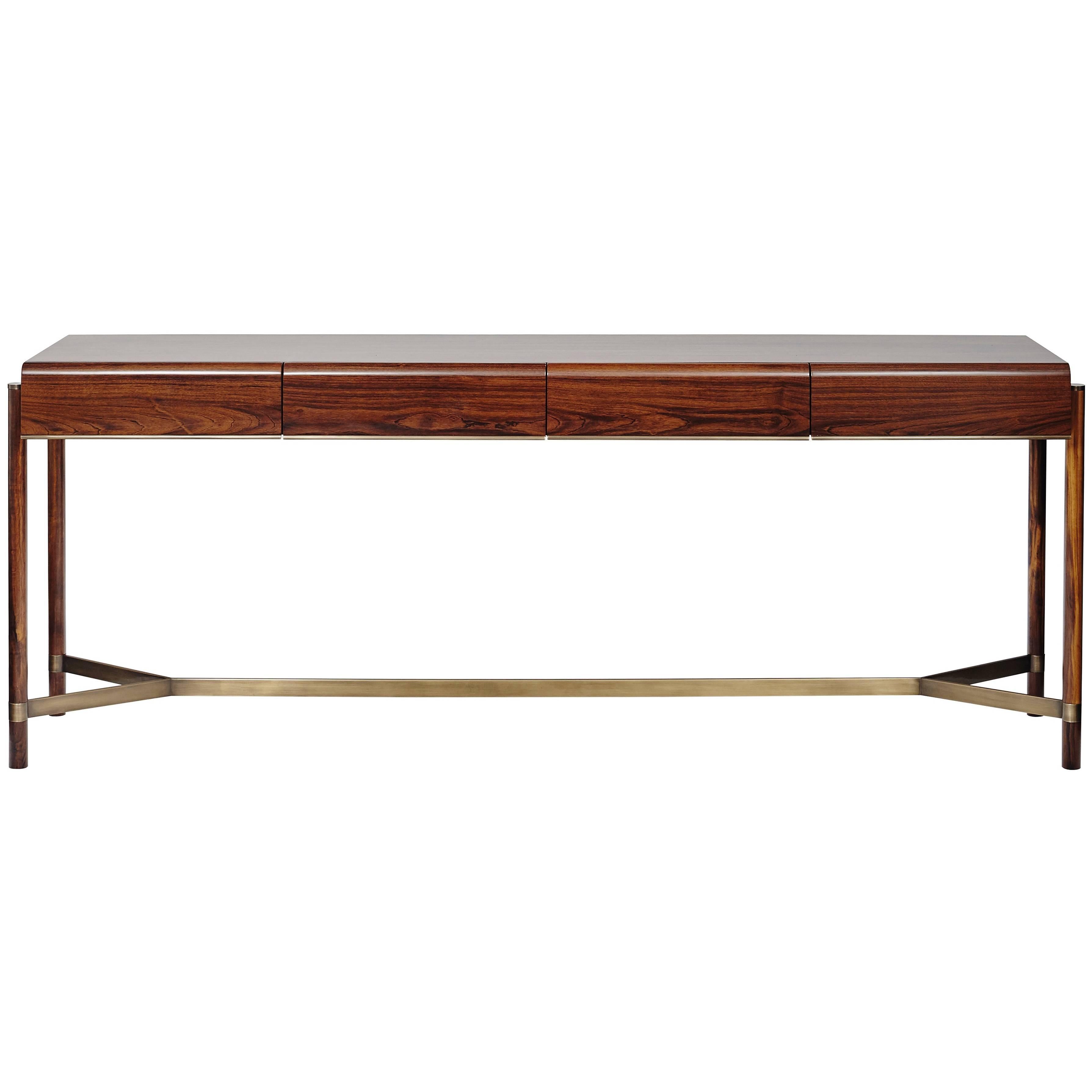narrow console table with storage