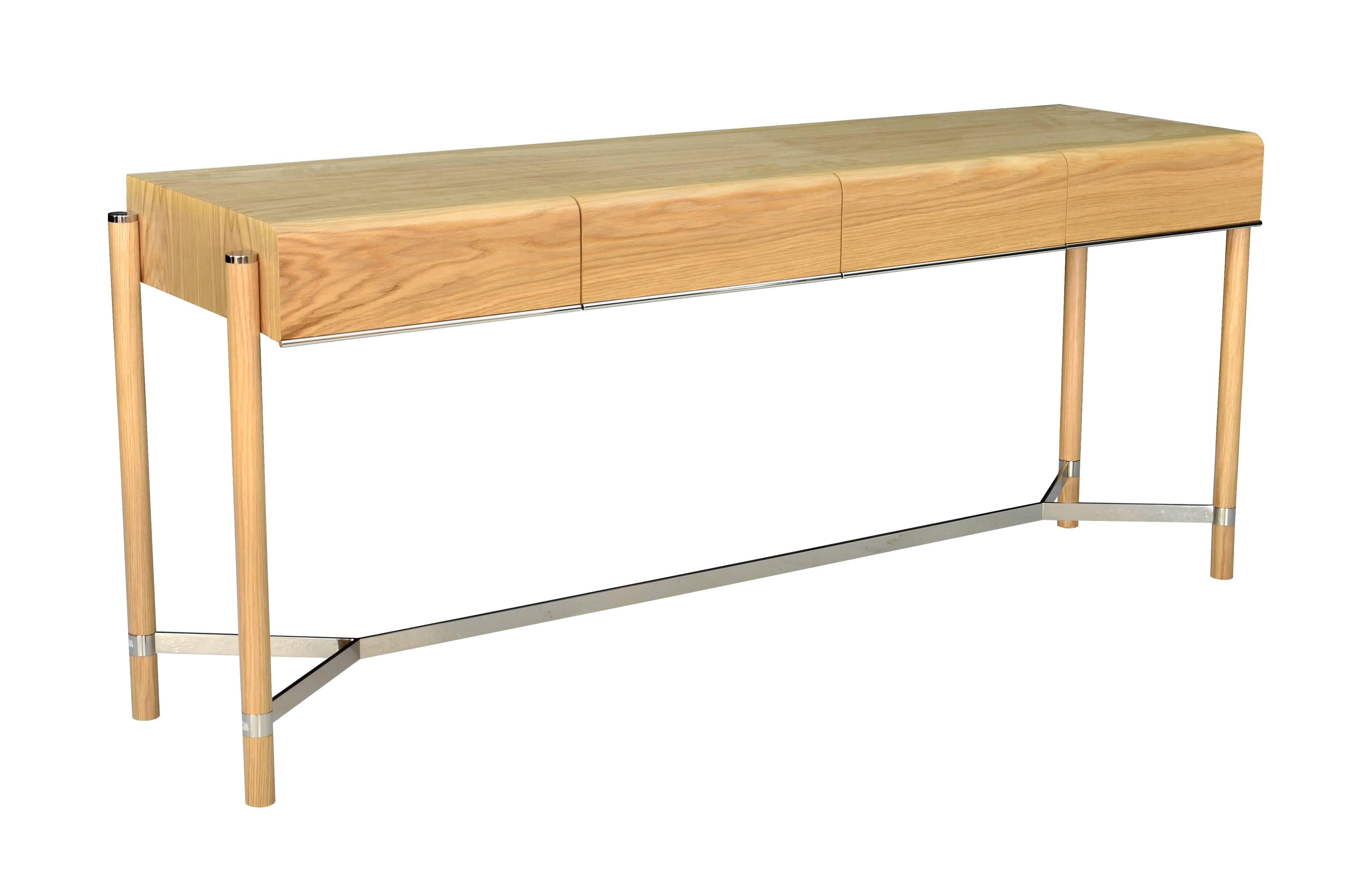 wood console table