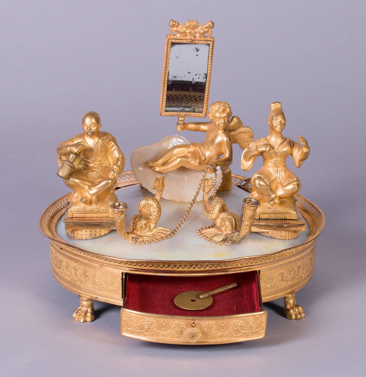 Empire French Inkstand with Musical Mechanism