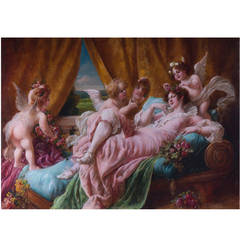 "Toilet of Venus, " Painting by Friedrich Schlegel