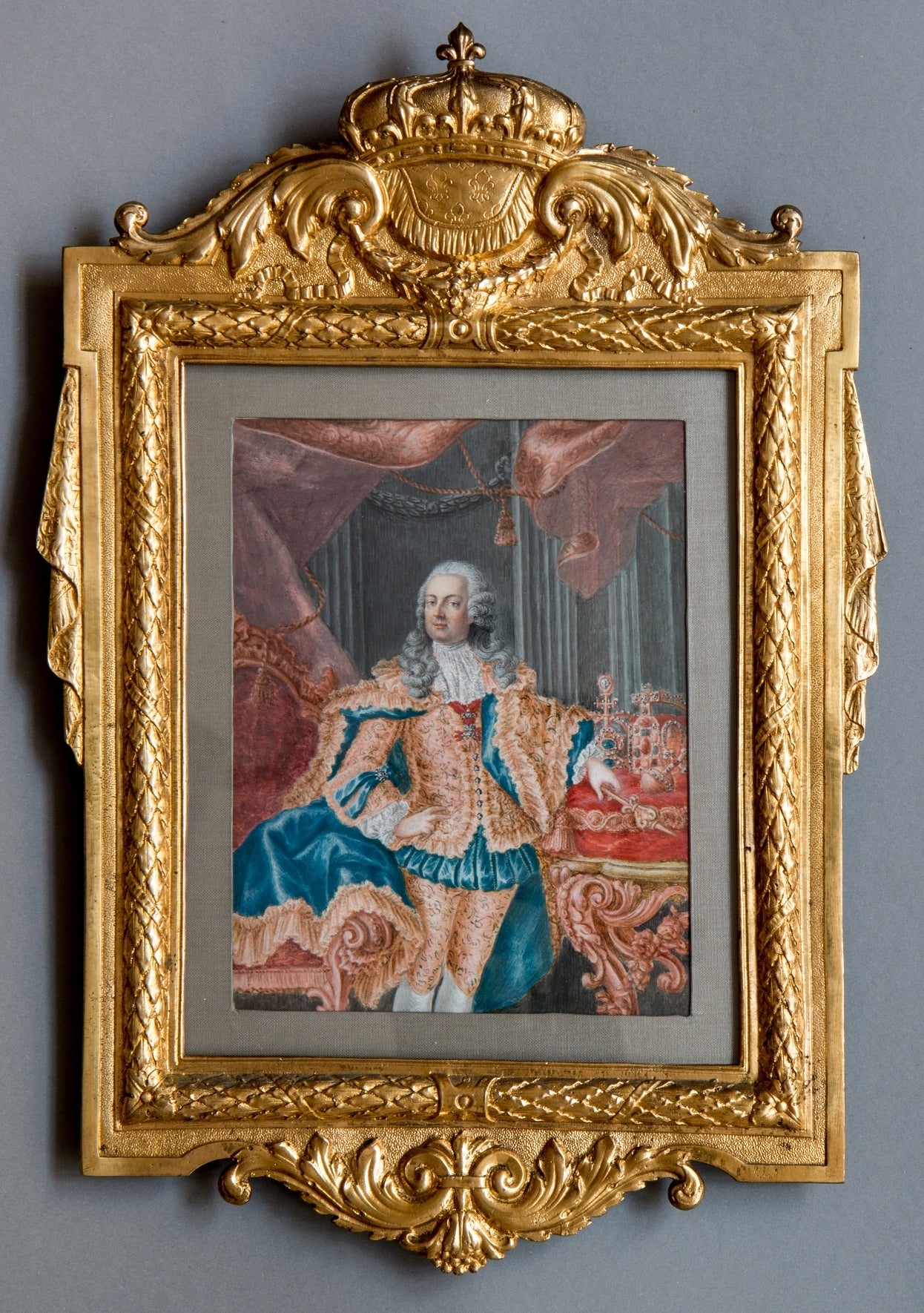 Baroque Pair of Portraits, Emperor Franz I. and Archduchess Maria Theresia of Austria For Sale
