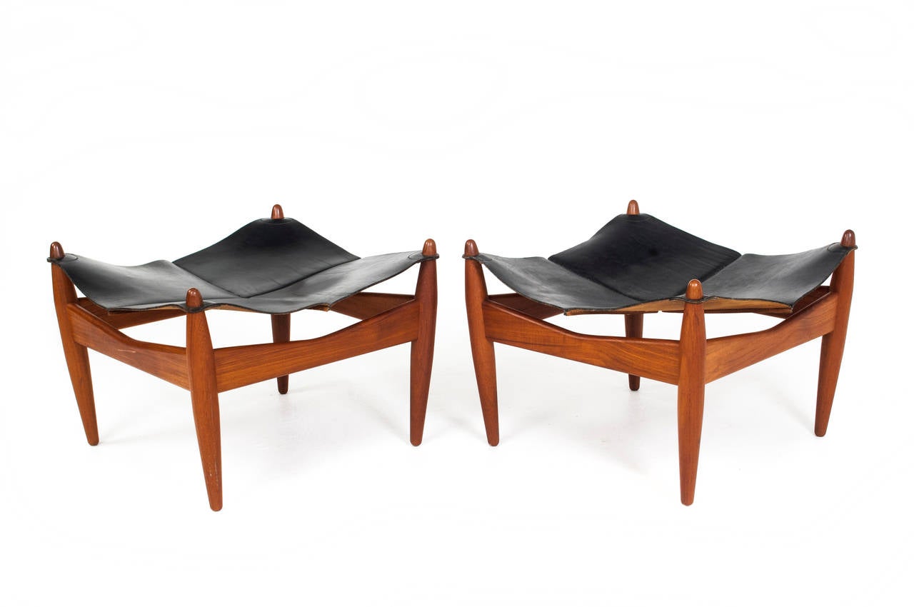Illum Wikkelsø Pair of Stools Model 272