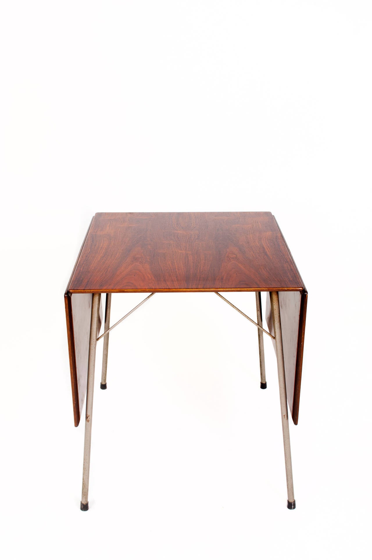 Danish Arne Jacobsen Rosewood Drop-Leaf Table for Fritz Hansen