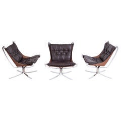 Vintage Sigurd Ressell Falcon Chairs