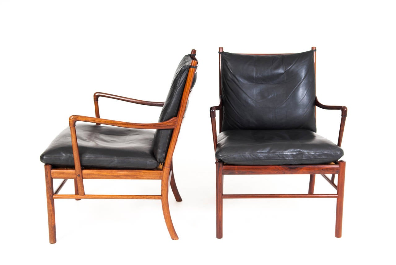 Scandinavian Modern Ole Wanscher, Colonial Chairs