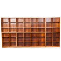 Vintage Mogens Koch Eight Shelving Modules of Solid Mahogany