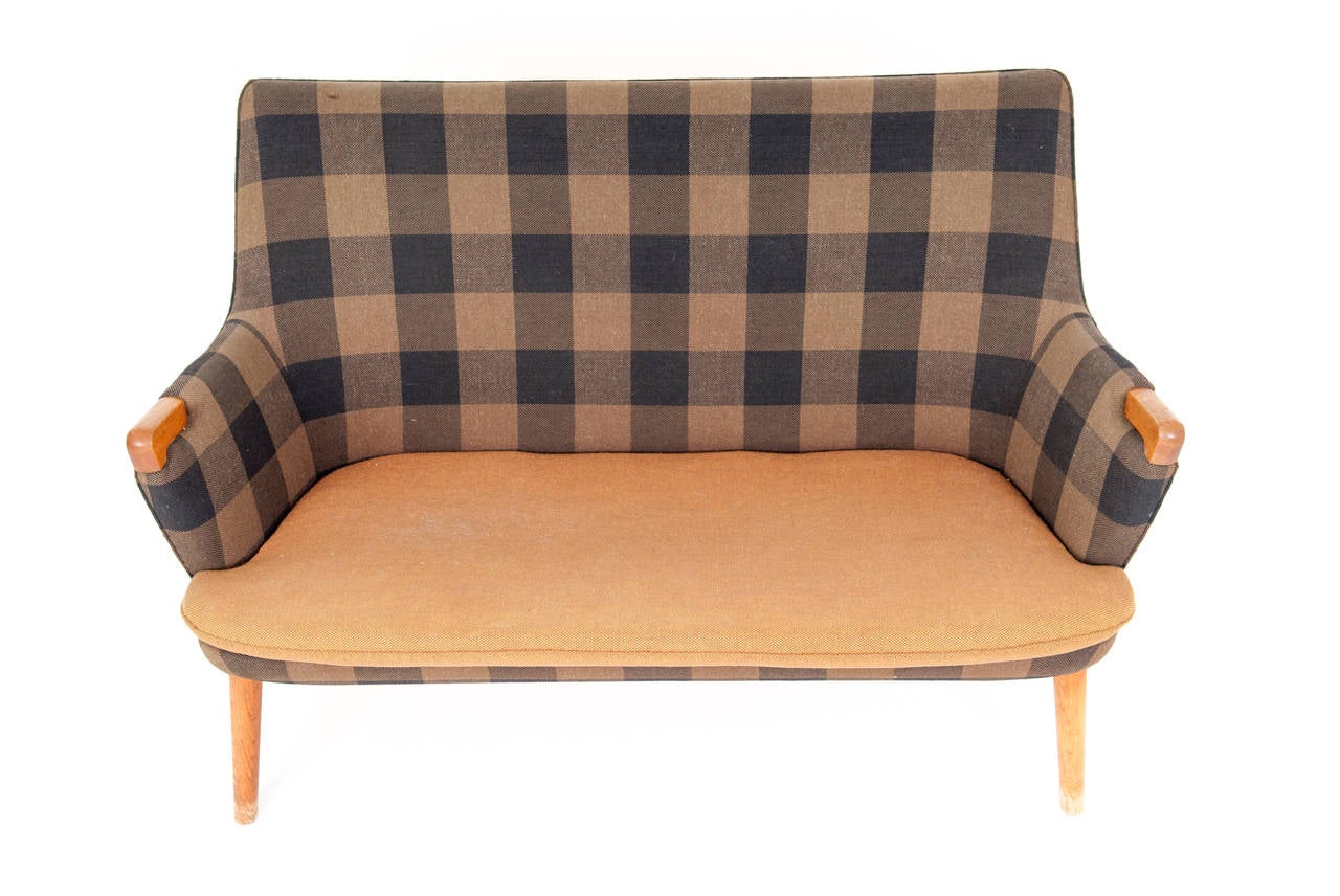 Scandinavian Modern Hans J. Wegner, Two-Seat Sofa, Model AP-20
