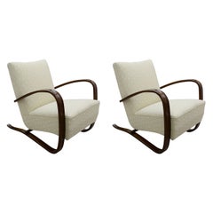 Set of Two Art Deco Armchairs by Jindrich Halabala