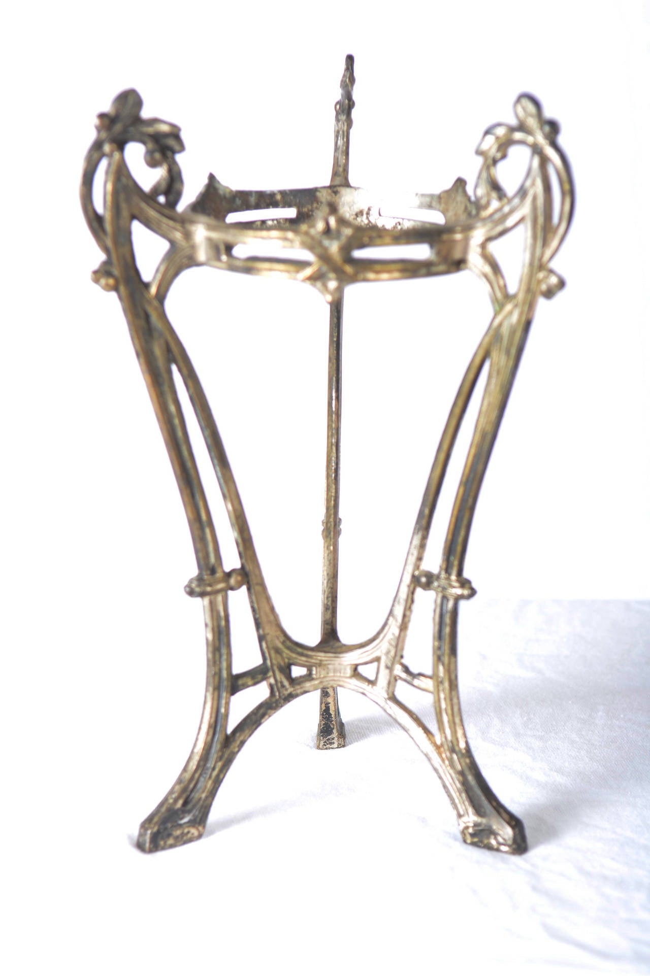Brass Johann Kralik art nouveau Vase