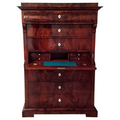 Late Biedemeier Mahagony Chiffoniere c. 1840 with writing drawer 2