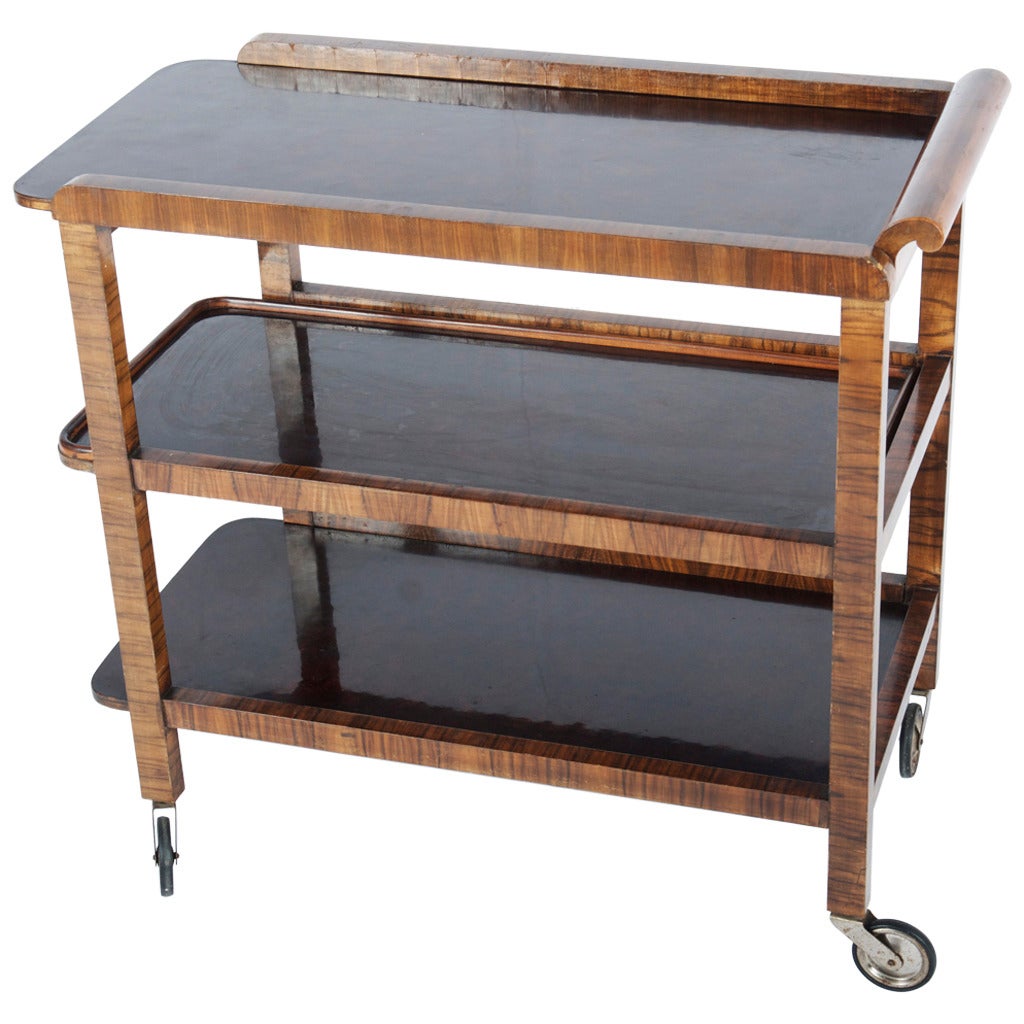 Art Deco Thonet Serving Cart, Trolley